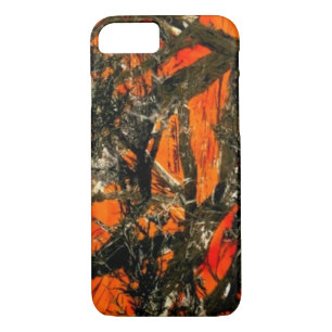 Funda Para iPhone 8/7 "Camuflaje de la rama de árbol anaranjado "