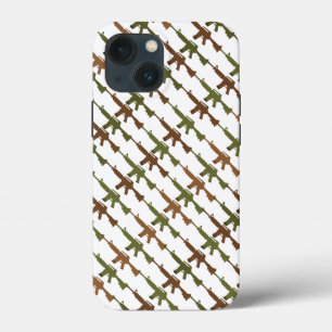 Funda Para iPhone 13 Mini Camuflaje de pistola estilo militar GI Rifle Guay 