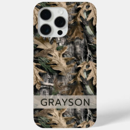 Funda Para iPhone 15 Pro Max Camuflaje de roble personalizado