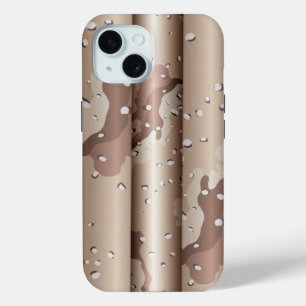 Funda Para iPhone 15 Camuflaje del desierto 3D