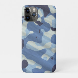 Funda Para iPhone 11 Pro Camuflaje del ejército del patrón azul de camo mod