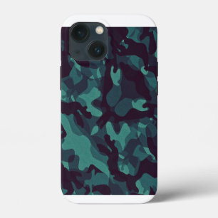 Funda Para iPhone 13 Mini Camuflaje del Mar Profundo