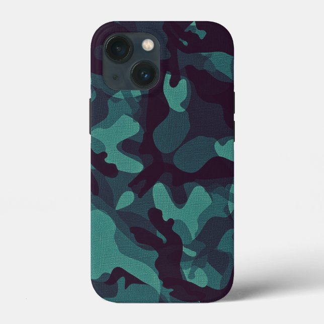 Funda De Case-Mate Para iPhone Camuflaje del Mar Profundo (Reverso )