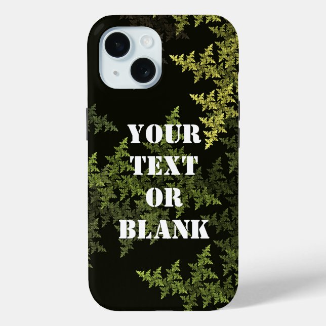 Funda De Case-Mate Para iPhone Camuflaje fractal - verano (Reverso )