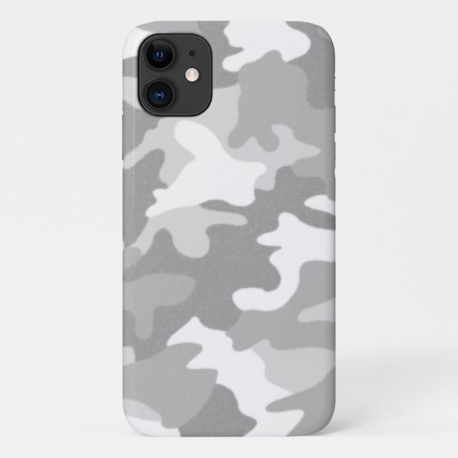 Funda De Case-Mate Para iPhone Camuflaje gris claro (Reverso)