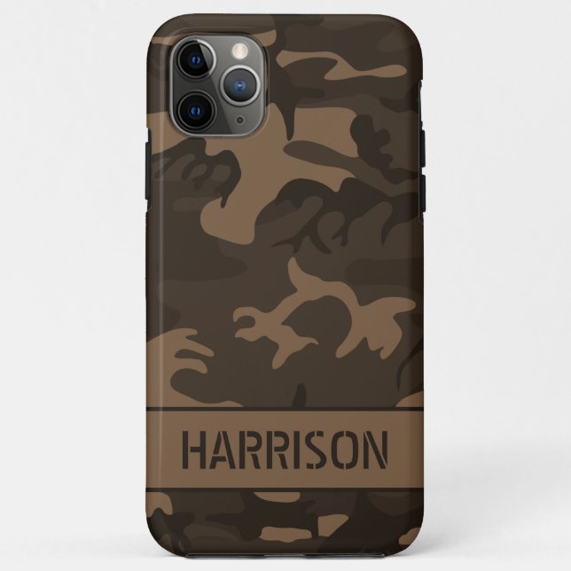 Funda De Case-Mate Para iPhone Camuflaje marrón (Reverso)