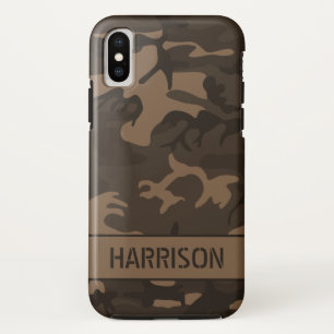 Funda Para iPhone XS Camuflaje marrón