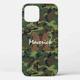 Funda Para iPhone 12 Camuflaje Masculino del Ejército Militar