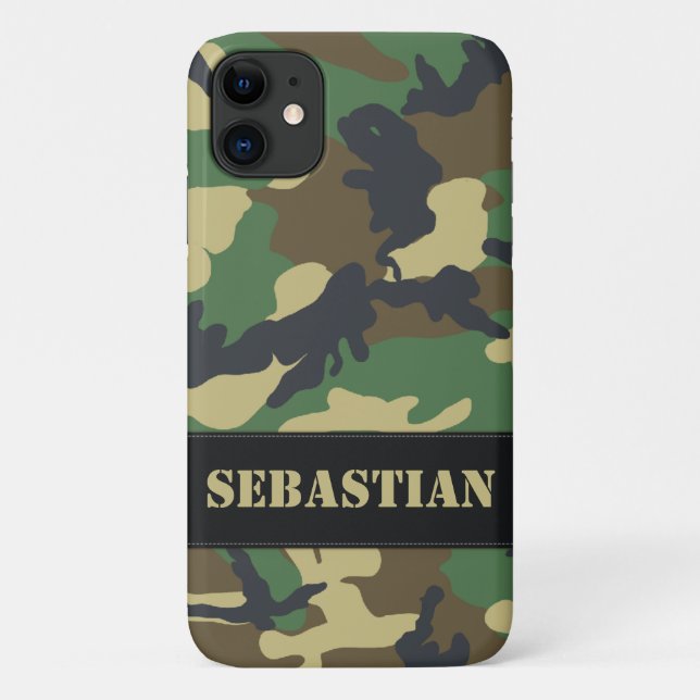 Funda De Case-Mate Para iPhone Camuflaje militar (Reverso)