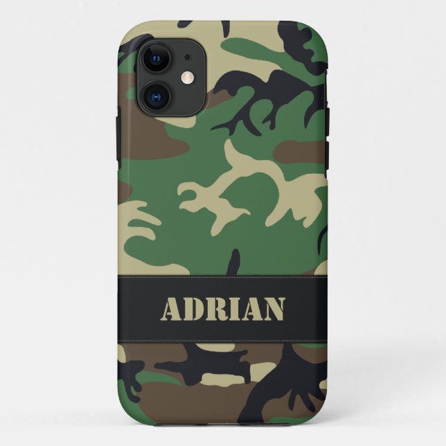Funda De Case-Mate Para iPhone Camuflaje militar (Reverso)