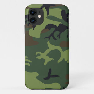 Funda Para iPhone 11 Camuflaje Militar Bosque Verde