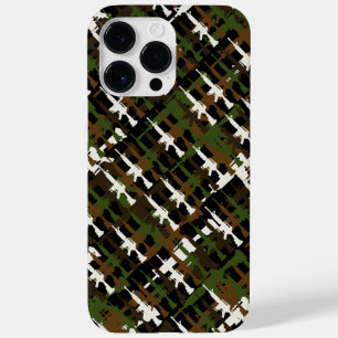 Funda Para iPhone 14 Pro Max De Case-Mate Camuflaje militar Gun Rifles GI Estilo Guay Camo
