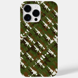 Funda Para iPhone 14 Pro Max De Case-Mate Camuflaje militar Gun Rifles GI Style Camo Guay