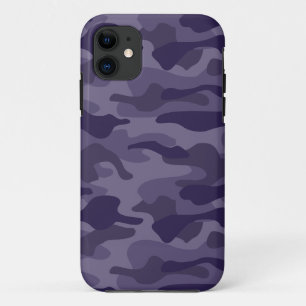 Funda Para iPhone 11 Camuflaje Monocolor Cyber Uva