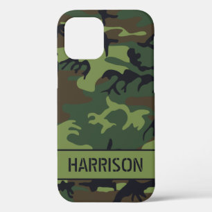 Funda Para iPhone 12 Camuflaje Monograma