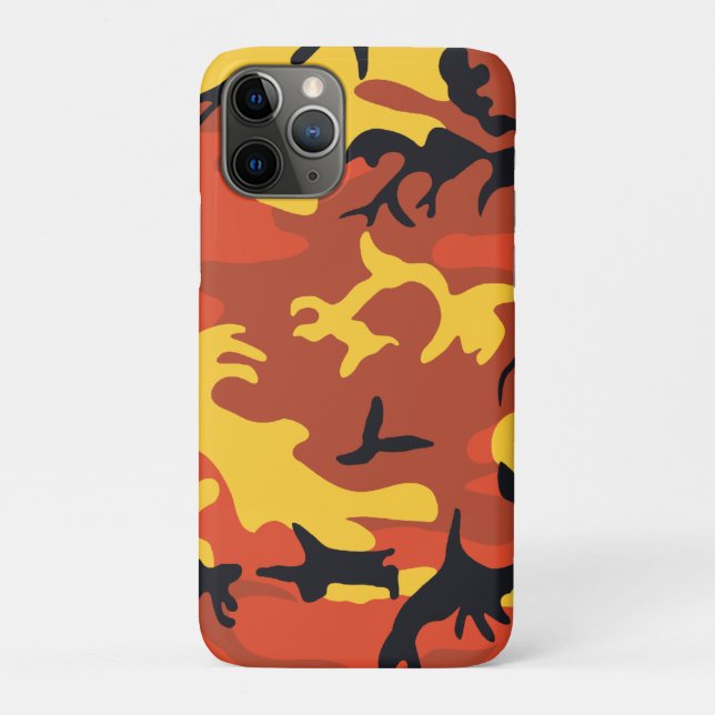 Funda De Case-Mate Para iPhone Camuflaje Naranja (Reverso)