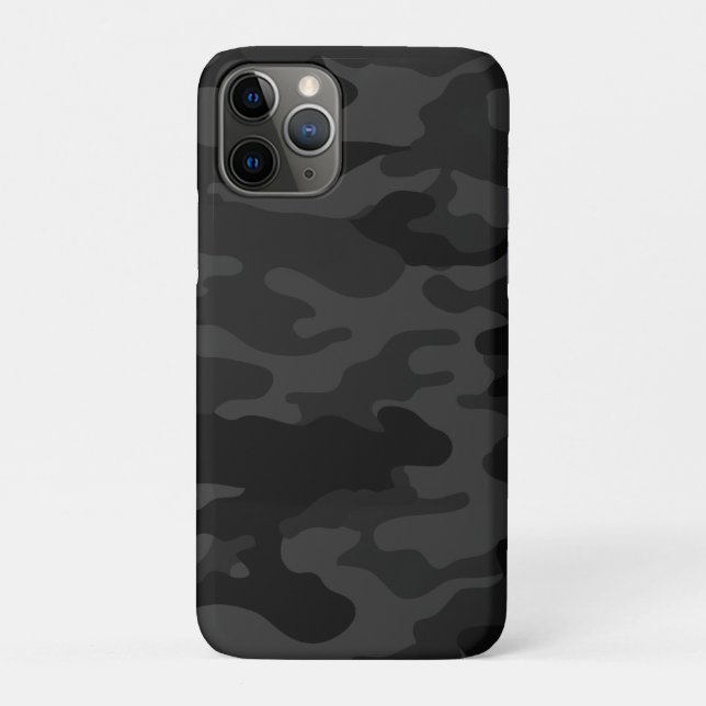 Funda De Case-Mate Para iPhone Camuflaje negro (Reverso)