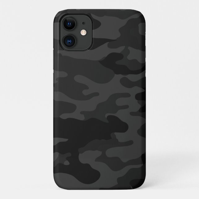 Funda De Case-Mate Para iPhone Camuflaje negro (Reverso)