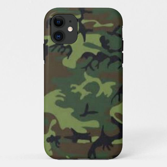 Funda De Case-Mate Para iPhone Camuflaje oscuro (Reverso)