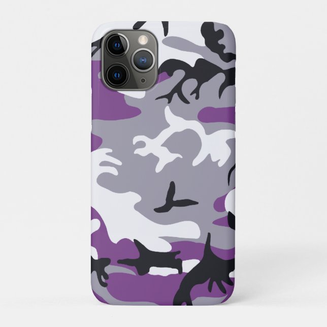 Funda De Case-Mate Para iPhone Camuflaje púrpura (Reverso)