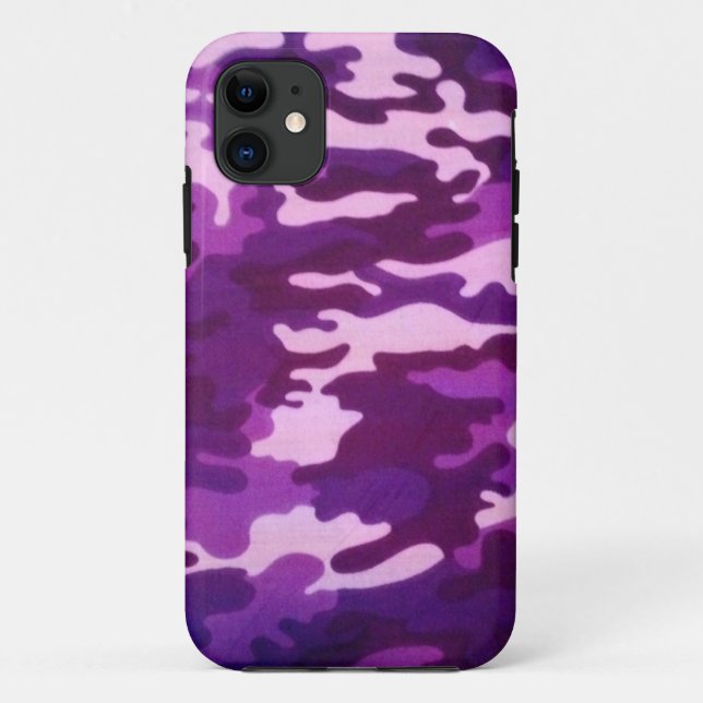 Funda De Case-Mate Para iPhone camuflaje púrpura (Reverso)