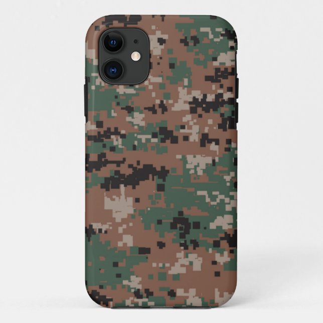 Funda De Case-Mate Para iPhone Camuflaje v2 del arbolado de MarPat Digital (Reverso)