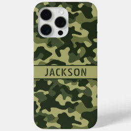 Funda Para iPhone 15 Pro Max Camuflaje Verde Personalizado
