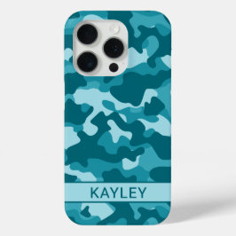 Funda Para iPhone 15 Pro Camuflaje Verde Personalizado