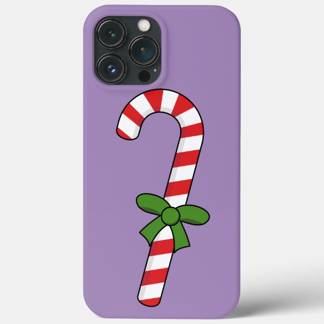 Funda De Case-Mate Para iPhone Caña de caramelo con cinta verde (Reverso )
