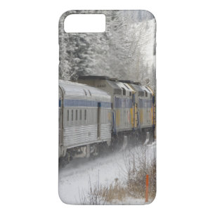 Funda Para iPhone 8 Plus/7 Plus Canadá, Alberta. Tren de nieve de VIA Rail entre