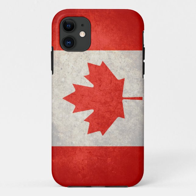 Funda De Case-Mate Para iPhone Canadá; Bandera canadiense (Reverso)