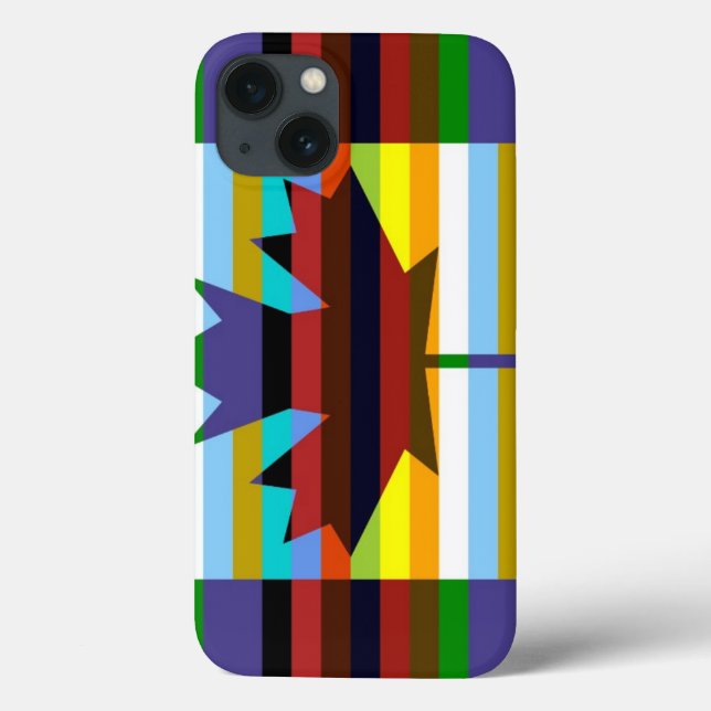 Funda De Case-Mate Para iPhone Canadá Maple Leaf Pop Art 2 (Reverso)