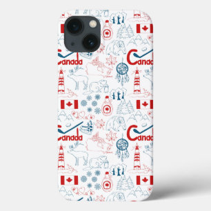 Funda Para iPhone 13 Canadá   Patrón de símbolos