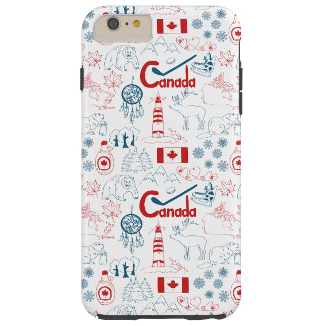 Funda De Case-Mate Para iPhone Canadá| Patrón de símbolos (Reverso)