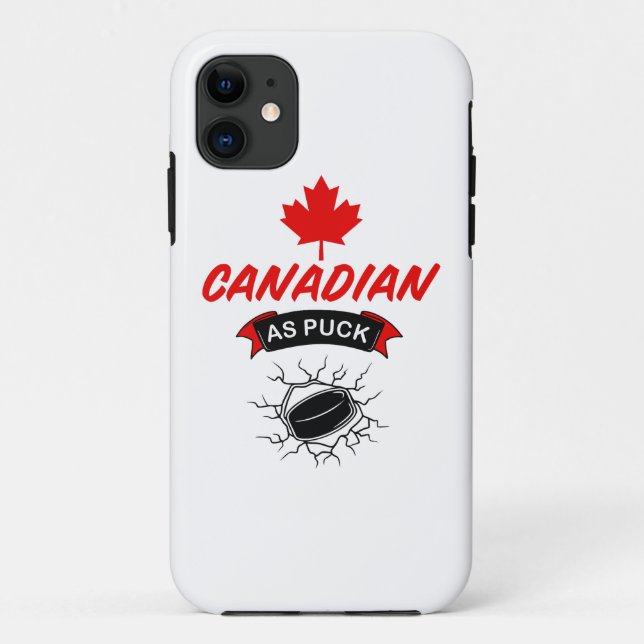 Funda De Case-Mate Para iPhone Canadiense como Puck (Reverso)