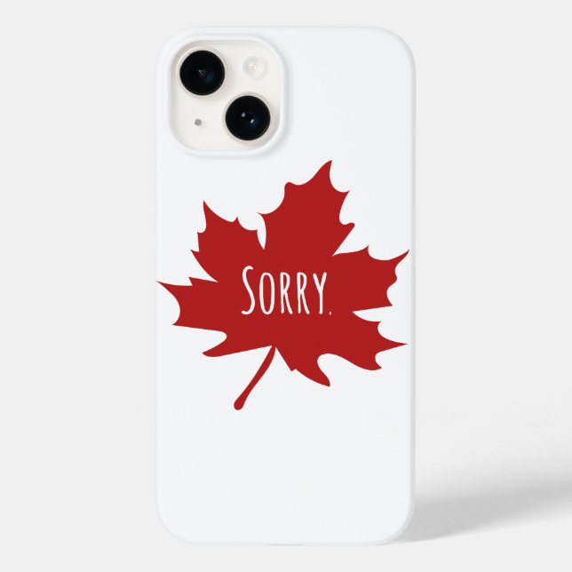 Funda De Case-Mate Para iPhone Canadiense gracioso (Reverso )