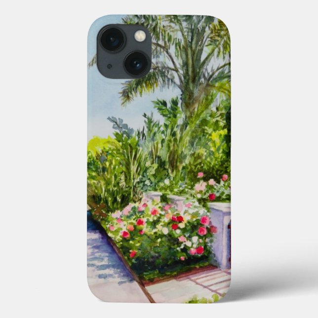 Funda De Case-Mate Para iPhone Canal Rosa Garden (Reverso)