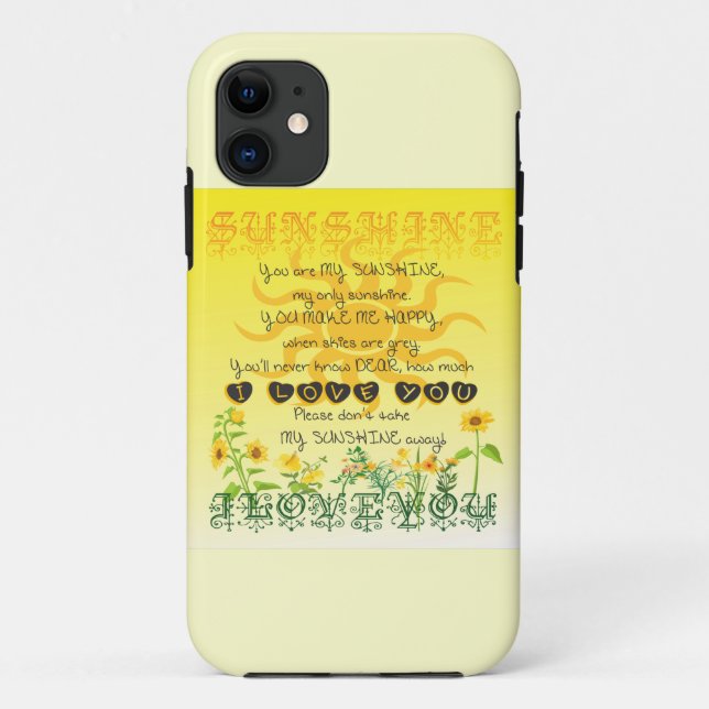 Funda De Case-Mate Para iPhone Canción de la sol (Reverso)