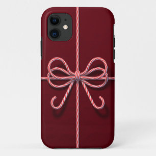 Funda Para iPhone 11 Candy Cane Bow iPhone 5 Funda