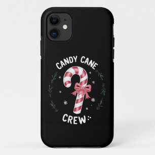 Funda Para iPhone 11 Candy Cane Crew Funny Navidades Candy Lover Xmas