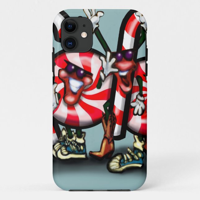 Funda De Case-Mate Para iPhone Candy Cane Gang (Reverso)
