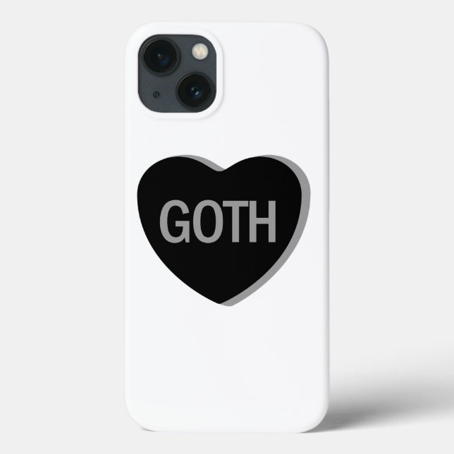 Funda De Case-Mate Para iPhone Candy Heart - Gótico (Reverso)