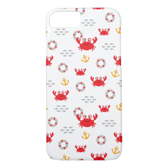 Funda De Case-Mate Para iPhone Cangrejo con vida (Reverso)