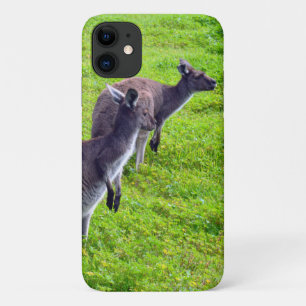 Funda Para iPhone 11 Canguros australianos grises salvajes,