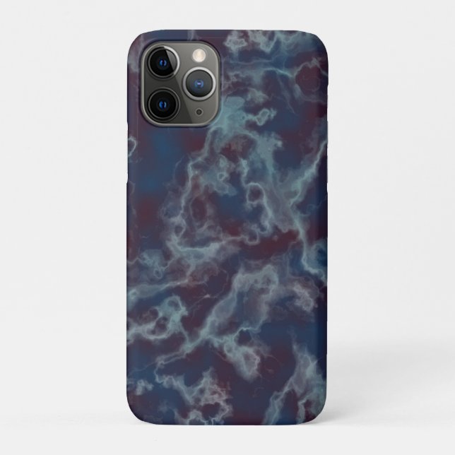 Funda De Case-Mate Para iPhone canica azul y morada (Reverso)