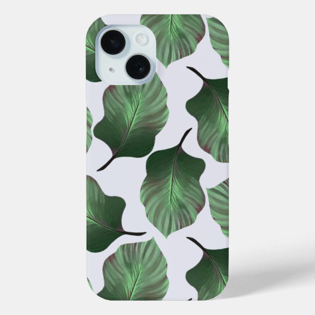 Funda De Case-Mate Para iPhone Canna Tropicanna Tropical Leaves, Verde (Reverso )
