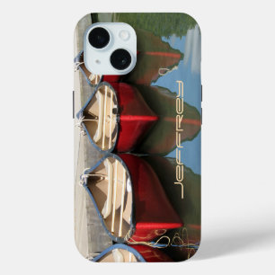 Funda Para iPhone 15 Canoas y reflexiones rojas para iPhone 6 Fundas, t