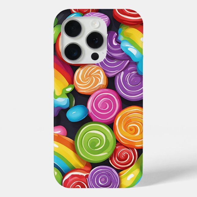Funda De Case-Mate Para iPhone Cañones arcoiris (Reverso )