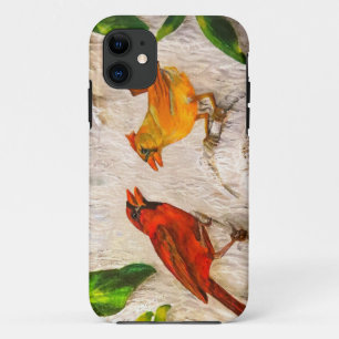 Funda Para iPhone 11 Canto de Redbirds del amor
