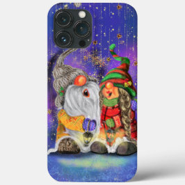 Funda Para iPhone 13 Pro Max Canto Feliz Navidad Gnomes iPhone Case